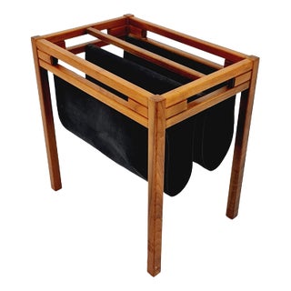 Mid-Century Modern Danish Walnut Magazine Rack by Salling Stolefabrik, 1960s For Sale