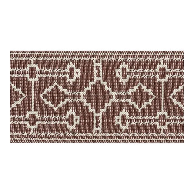 Sample - Schumacher Filbert Tape in Brown For Sale