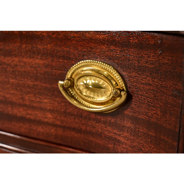 Brown Baker Furniture Style Chinese Chippendale Carved Mahogany Étagère or Bookcase For Sale - Image 8 of 17