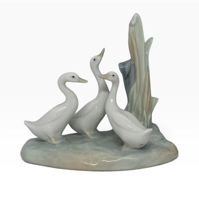 Nao by Lladró “Group of Ducks” Porcelain Figurine, Juan Huerta, 1992 For Sale - Image 12 of 12