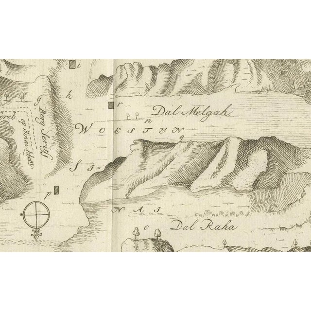 Late 18th Century Antique Map of the Sinai Monasteries, 1776 For Sale - Image 5 of 10