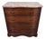 Vintage Mahogany Serpentine-Front Chest of Drawers Featuring a Pink Marble Top For Sale