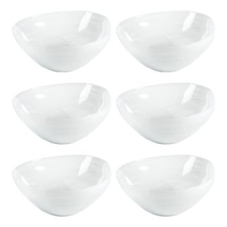 Reneta Alabaster Glass Bowls, Set of 6 For Sale