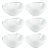 Reneta Alabaster Glass Bowls, Set of 6 For Sale