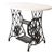 Early 20th C. Carrera Marble & Singer Sewing Machine Console For Sale