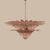 Murano Mid-Century Modern Murano Chandelier Original Palmette, 58 Pink Glasses - Pair For Sale - Image 4 of 6