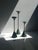 Postmodern Marble and Brass Candlesticks attributed to Christian De Beaumont, 1980s, Set of 3 For Sale - Image 6 of 6