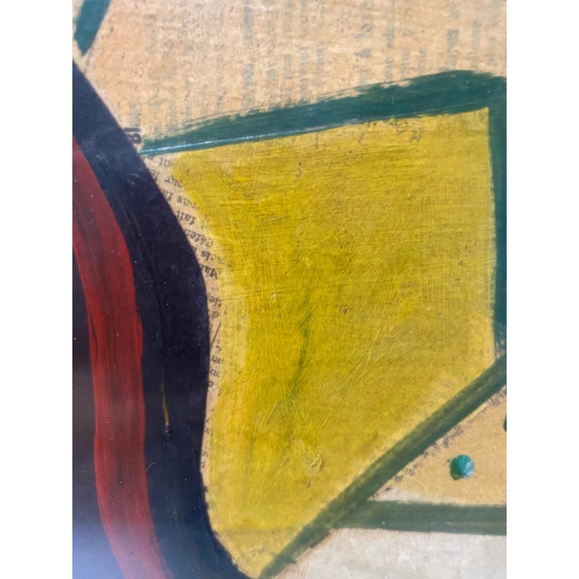 1956 Cubist Guitar Painting For Sale - Image 9 of 13