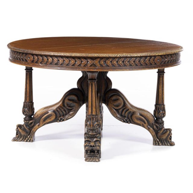 Portuguese Dining Room Table, Late 19th Century For Sale - Image 5 of 6
