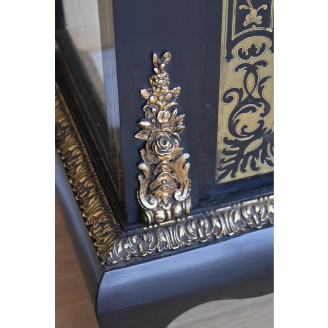 19th Century French Ebonised Boulle Cabinets, Set of 2 For Sale - Image 6 of 10