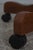 Ethan Allen Burgundy Leather Desk Chair For Sale - Image 9 of 18