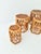 Mid-Century Modern Hexagonal Rattan Stools in Geometric, Woven Lattice Design, 1970s, Set of 4 For Sale - Image 3 of 12
