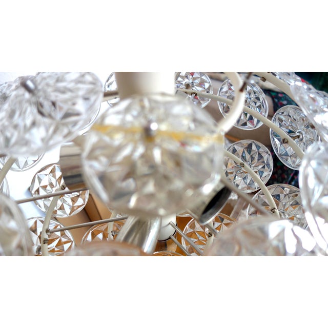 1960s Vintage Sputnik Dandelion Chandelier from Veb Deutsche Werkstätten Hellerau, 1960s For Sale - Image 5 of 12