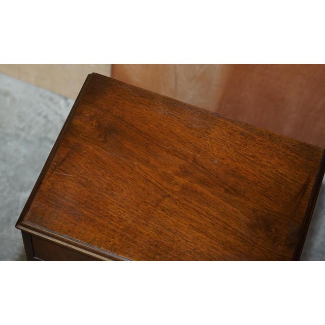 Burr Walnut Bedside or Side End Wine Table from Maple & Co For Sale - Image 9 of 16