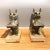 Metal Art Deco Silver Pewter Bookends, 1930s, Set of 2 For Sale - Image 7 of 9