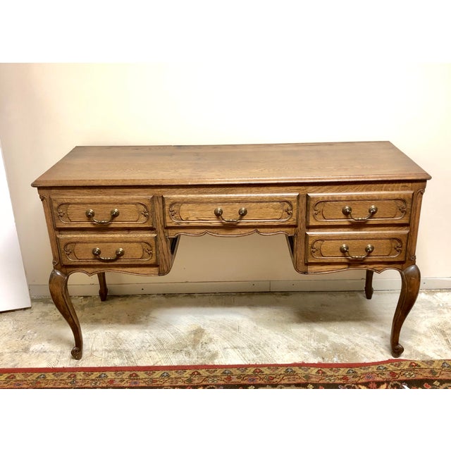 20th Century French Style Writing Desk with Cabriole Legs Chairish
