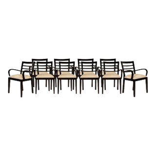 Late 20th Century Set of 10 Dakota Jackson Dining Chairs For Sale