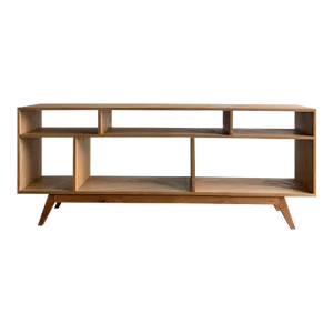Contemporary White Oak Custom Bookshelf