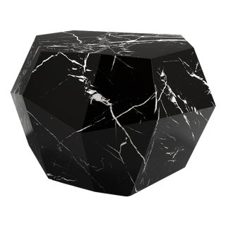 Three Rocks Medium Coffee Table in Nero Marquina Marble from Insidherland For Sale