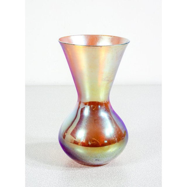 Myra Series Vase in Iridescent Glass from WMF, 1930s For Sale - Image 6 of 6