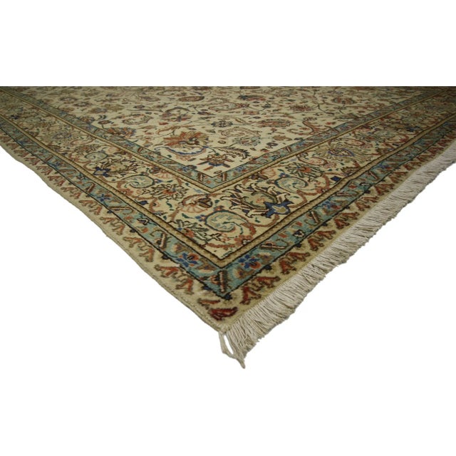 Farmhouse Vintage Persian Tabriz Rug - 09'06 X 12'10 For Sale - Image 3 of 10