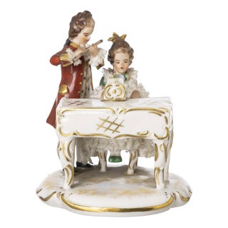 Vintage Porcelain Musicians Model For Sale