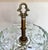 Here is a striking vintage Hollywood Regency ashtray stand, likely dating to the mid-20th century, featuring a beautifully...