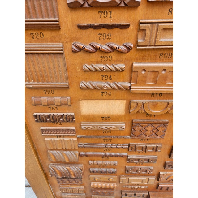 Mercantile Architectural Wood Molding Trim Display (Panel B) For Sale - Image 9 of 13