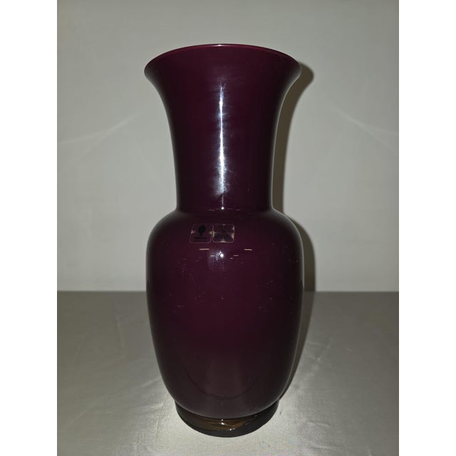 Venini Opalino Vase. Glass from the Opalini series designed by Tomaso Buzzi in 1932 for Venini. Made using the...
