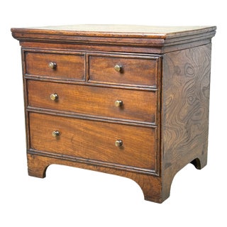 18th Century Georgian Elm Bedside Chest Close Stool For Sale