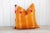 Orange Tango Silk Phulkari Pillow For Sale - Image 9 of 9