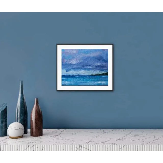 Contemporary Maui Blue, Modern Impressionist Original Oil Painting Seascape For Sale - Image 3 of 9