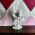 Mid 20th Century Vintage White Tulip Candle Holder Maddux of California For Sale - Image 5 of 12