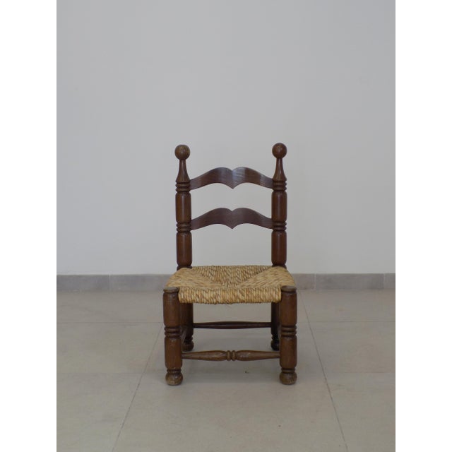 Brutalist Brutalist Small Armchair in the style of Charles Dudouyt, 1960s For Sale - Image 3 of 9