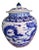 Blue & White Ginger Jar With Dragon For Sale