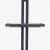 Italian Postmodern Patinated Aluminum Floor Lamp, with rectangular adjustable light on patinated steel circular base,...