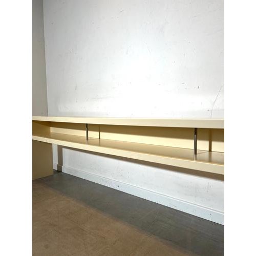 Contemporary Vintage Cream Console Table For Sale - Image 3 of 7