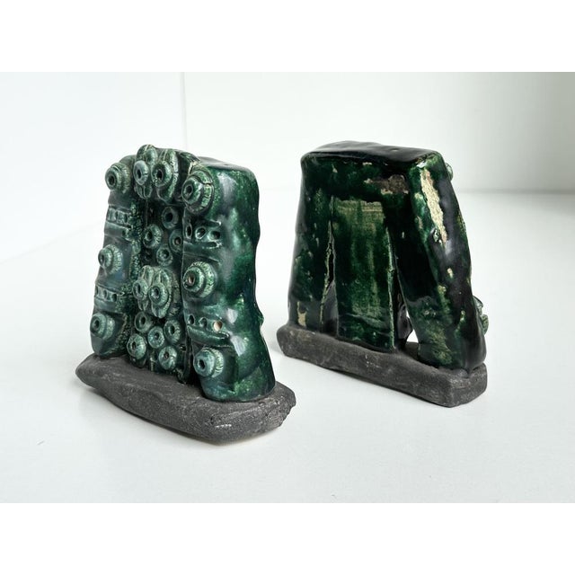 Ceramic Studio Ceramic Bookends by Rudolf Mauke, Germany, 1960s, Set of 2 For Sale - Image 7 of 18