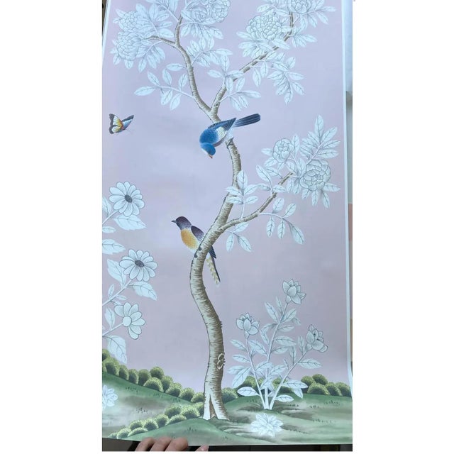 Wall artwork material: Tea Wallpaper Wallpaper handicraft: Digital printed patterns and handmounted it on Tea Wallpaper...