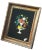 Gold framed silver foil painting of an epergne displaying fruits, including lemons and grapes as well as a variety of...