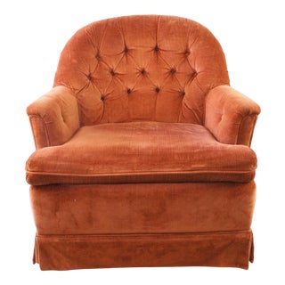 Mid-Century Modern Stratford Rust Red Side Chair For Sale
