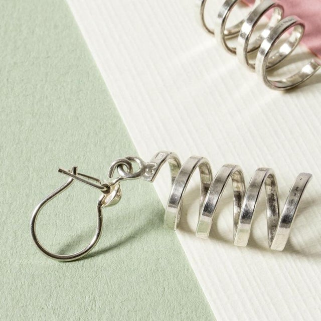 Silver Earrings from Cecilia Johansson, Set of 2 For Sale - Image 6 of 7