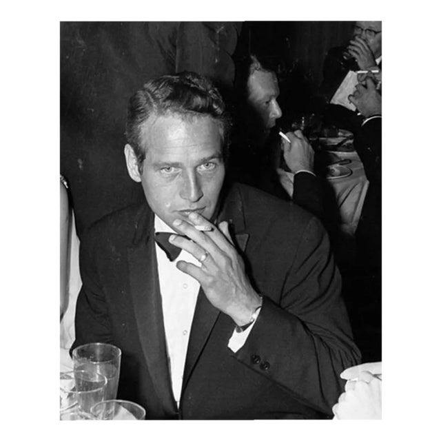 Paul Newman, Mid-20th Century, Black and White Fibre Print For Sale