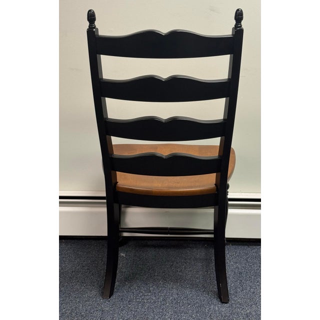 Farmhouse Bermex Farmhouse Painted Ladderback Chairs - Set of 4 For Sale - Image 3 of 8