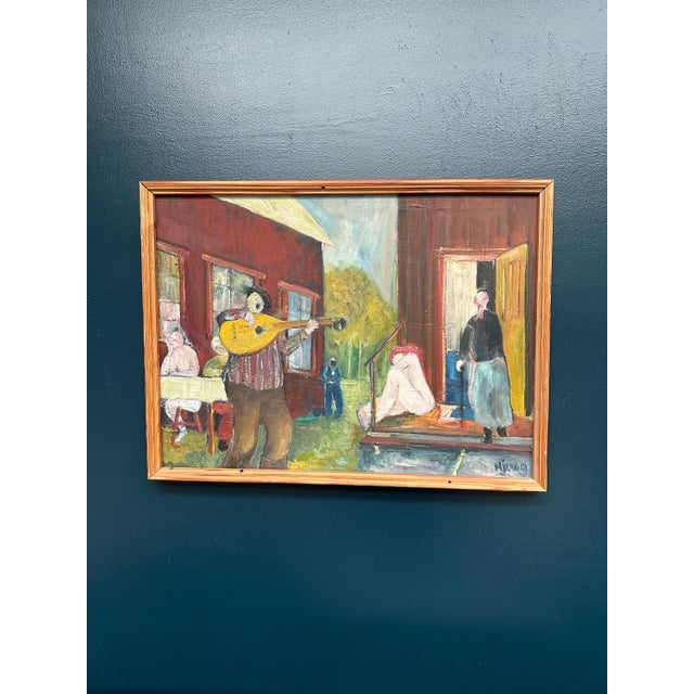 Hendrik De Jong, Familjen (The Family), 1980, Oil on Canvas, Framed For Sale - Image 18 of 18