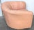 Mid 20th Century Pair of Diminutive 1970s Pink Silk Channel-Quilted Swivel Club Chairs For Sale - Image 5 of 15