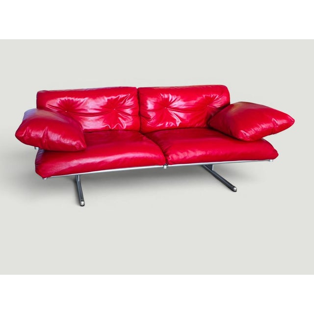 Red Ouverture Sofa by Pierluigi Cerri for Poltrona Frau, 2003 For Sale - Image 16 of 18