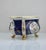 Rococo Cobalt Blue and Gilt Porcelain Jardinière, Portugal, 1950s For Sale - Image 3 of 14