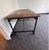 English Vintage Solid Elm Wood and Cast-Iron Table From Retired Restoration Hardware Collection For Sale - Image 3 of 4