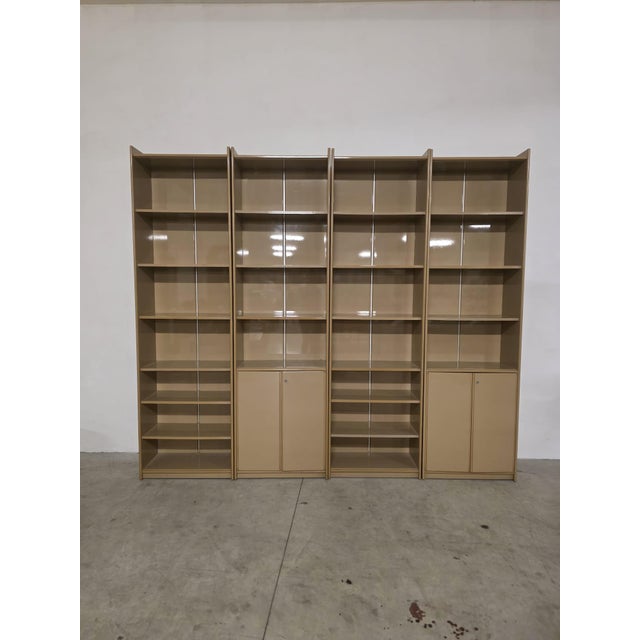 Olinto Bookcase by Kazuhide Takahamafor B&B Italia / C&B Italia, 1970s, Set of 4 For Sale - Image 11 of 11